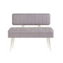 Hanah Home Banco 0701 - 1 Blanco, Gris 110 cm (An) x 82.5 cm (Al) x 40 cm (Prof) Tablero de Partículas Recubierto de Melamina